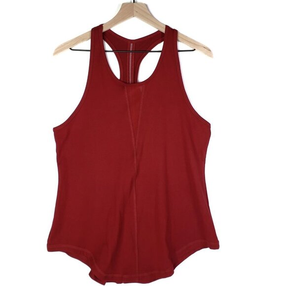 Zyia Active Effortless Tank Top‎ Racerback XL Cranberry Mesh Details - Picture 3 of 8